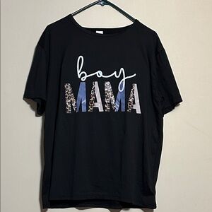 Source Unknown Trendy Black 'Boy Mama' Tee